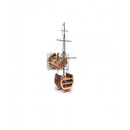 Maqueta de Barco en Madera: Sección del Galeón San Francisco 1:50 1