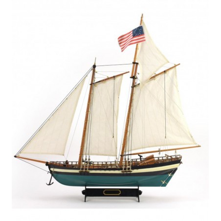 Goélette Virginia Américaine Schooner 1:41. Maquette Bateau en Bois 2