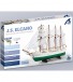 Trainingsschip Juan Sebastián Elcano / Esmeralda 1:250. Houten en kunststof modelschip 6