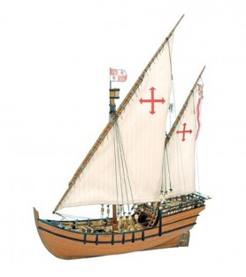 Caravela La Niña 1:65 Modelo de navio em madeira