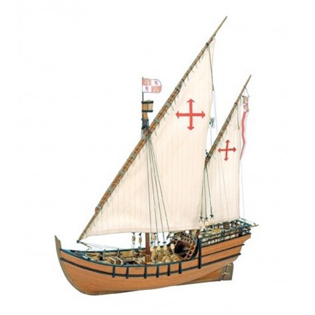 Caravelle La Niña 1:65. Maquette Bateau en Bois 1