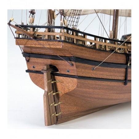 Caravel La Pinta 1:65. Houten modelschip 4