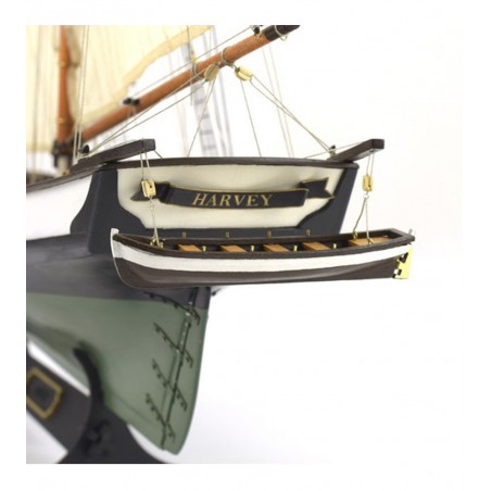 Goélette Américaine Harvey 1:60. Maquette Bateau en Bois 2