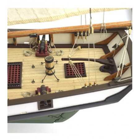 Goletta americana Harvey 1:60. Modello di nave in legno 10