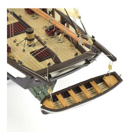 Amerikaanse schoener Harvey 1:60. Houten modelschip 11