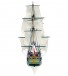 Fregat Hermione La Fayette 1/89. Houten modelschip