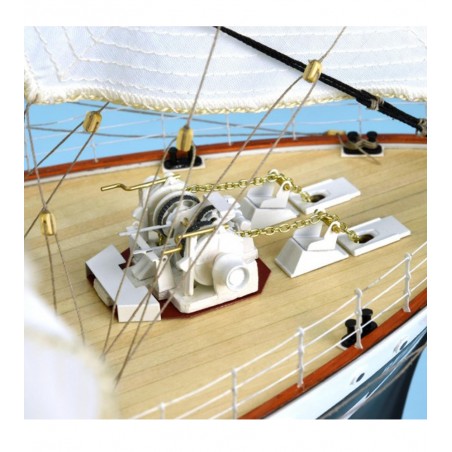 Modelo de navio em madeira: Navio de treino francês Belem 1/75