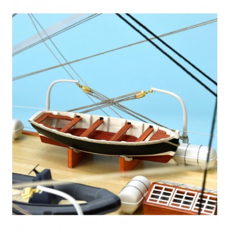 Houten modelschip: Frans opleidingsschip Belem 1/75