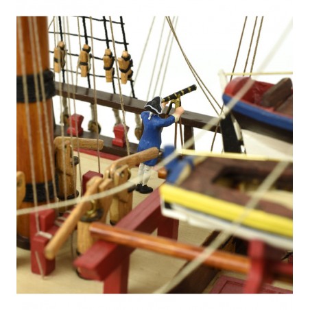 Корабль HMS Endeavour 1/65. Деревянная модель корабля