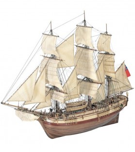 Merchant Vessel HMS Bounty. 1:48 Wooden Model Ship Kit