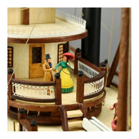 King of the Mississippi II 1:80. Maquette Bateau à Vapeur en Bois 10