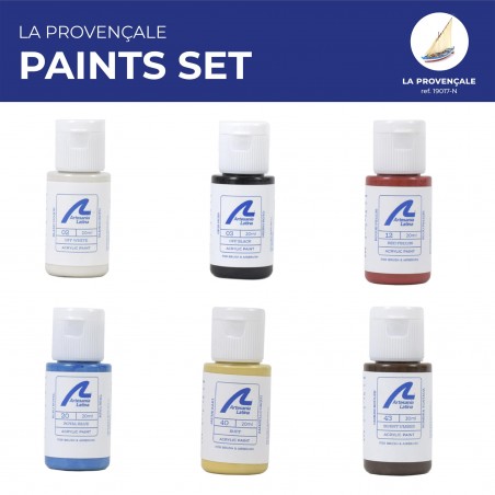 Farbset für Schiffsmodell: Fischerboot La Provençale
