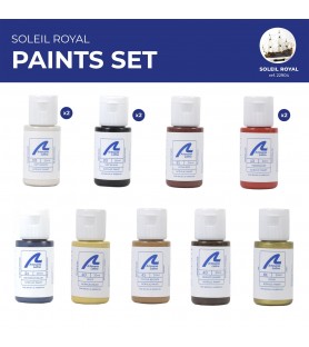 Paints Set for Ship Model: Warship Soleil Royal