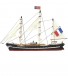 Easy Kit French Training Ship Belem 1:160. Wooden Model Ship with Paints & Accessories 2