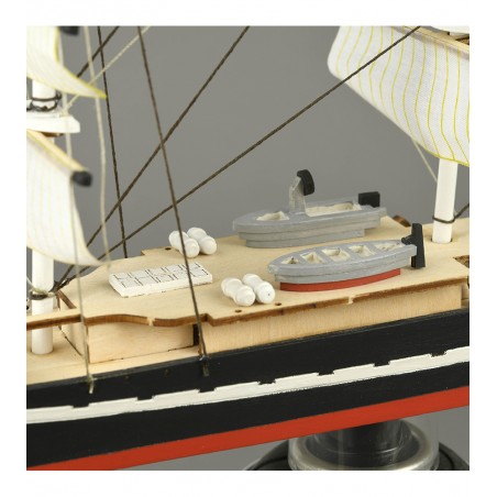 Easy Kit Frans Trainingsschip Belem 1:160. Model schip met verf en accessoires 7