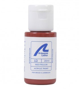 Peinture à l'Eau: Rouge FS11136 (20 ml) 2