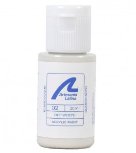 Verf op waterbasis: Gebroken wit (20 ml) 2