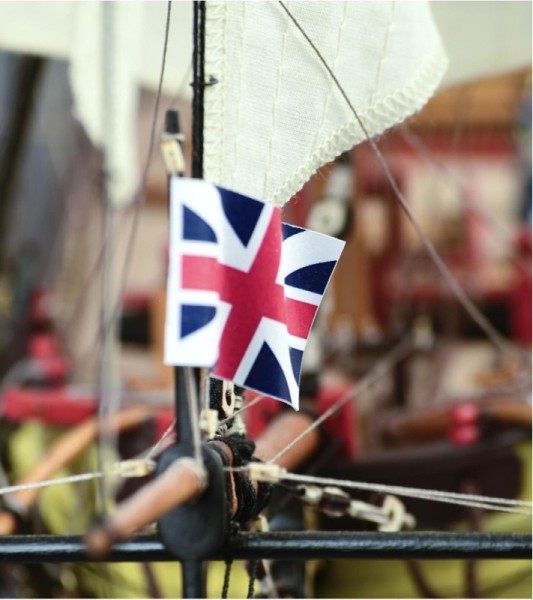 Brigantin Armé HMS Supply 1:50. Maquette Bateau en Bois