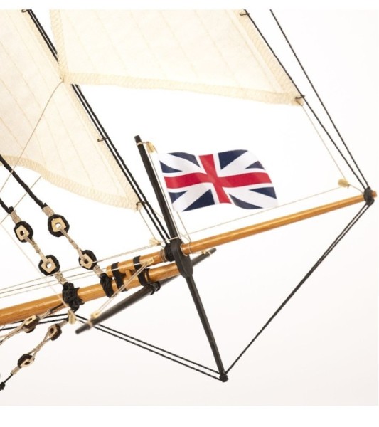 Novo BERGANTIN HMS Supply 1:50. Modelo de navio em madeira