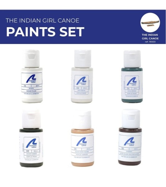 Model Paintings Pack: Indiańska dziewczyna w kajaku