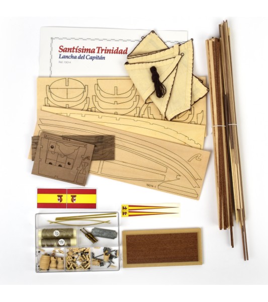Captain's Boat Santisima Trinidad. 1:50 Wooden Model Ship Kit