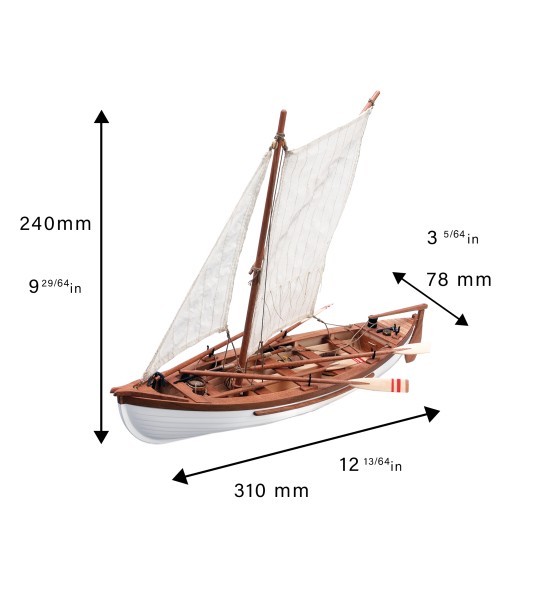 Whaling Ship Providence. 1:25 Wooden Model Fishing Boat Kit