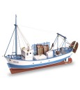 Arrastão Mare Nostrum 1:35. Modelo de barco de pesca em madeira 1