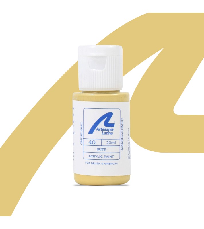 Verf op waterbasis: kakigeel (20 ml)