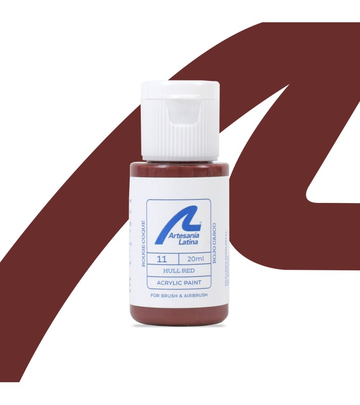 Tinta à base de água: Vermelho capacete (20 ml)