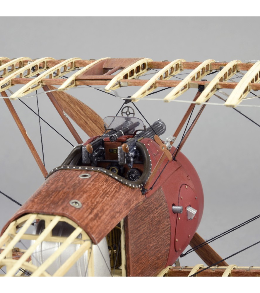 Jagerfly Sopwith Camel. flymodel i 1:16 af træ...