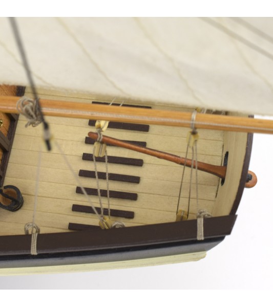 Escuna Virginia Escuna americana 1:41 Modelo de navio em madeira