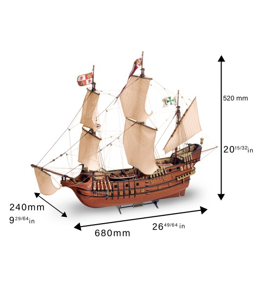 Galleon San Francisco II. stavebnice dřevěného modelu lodi v měřítku 1:90