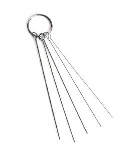 Varinhas de limpeza para aerógrafo com porta-chaves (5...