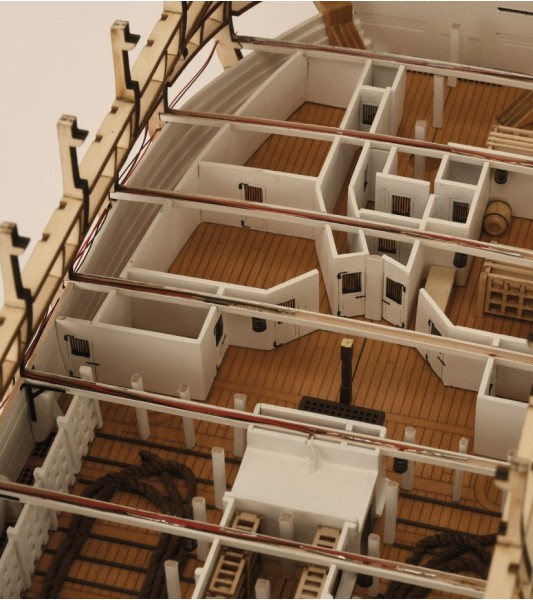 HMS VICTORY Trafalgar 1805 - ANATOMY Version - 1:84 Wooden Scale Model