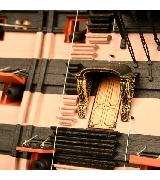 HMS VICTORY Okręt liniowy Trafalgar 1805 - 1:84 - Model statku w skali drewnianej