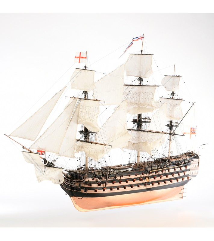 HMS VICTORY Ship of the Line Trafalgar 1805 - 1:84 - Wooden Scale Model Ship