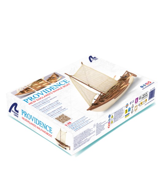 Providence Whaler 1/25 Modello in scala di barca da pesca in legno