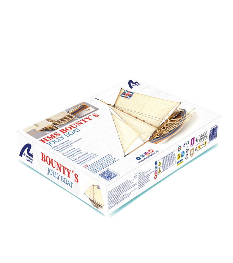 Jolly Boat HMS Bounty. Pacote de Oferta com...