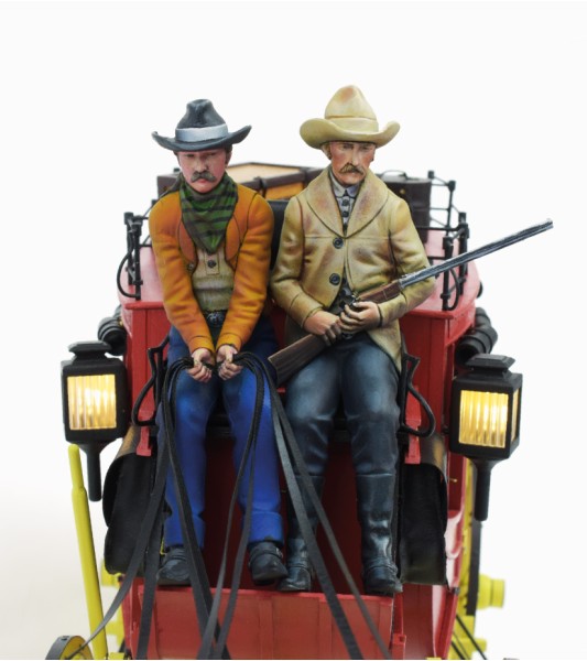 Zestaw 4 figurek z żywicy do dyliżansów - Escala 1/12