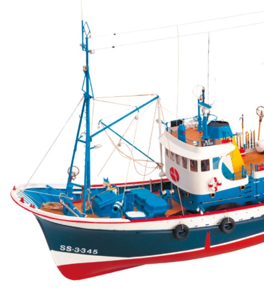 New Tuna Boat Marina II. 1:50 Wooden Model Fishing Boat Kit