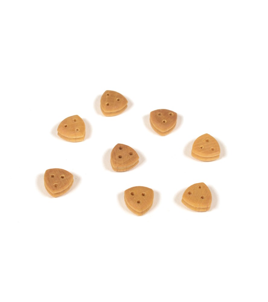 Triangular Deadeye in Boxwood Dia. 7 mm (8...