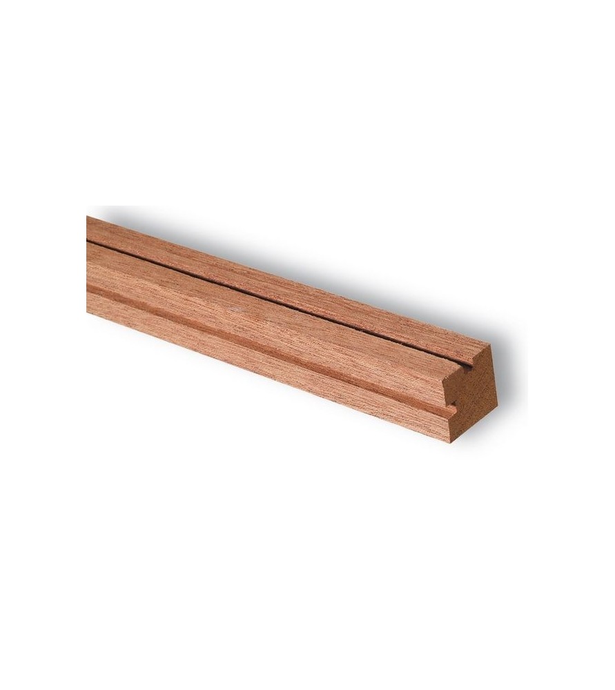 Moldura de Sapele para vitrina: 12 x 12 x 1000 mm