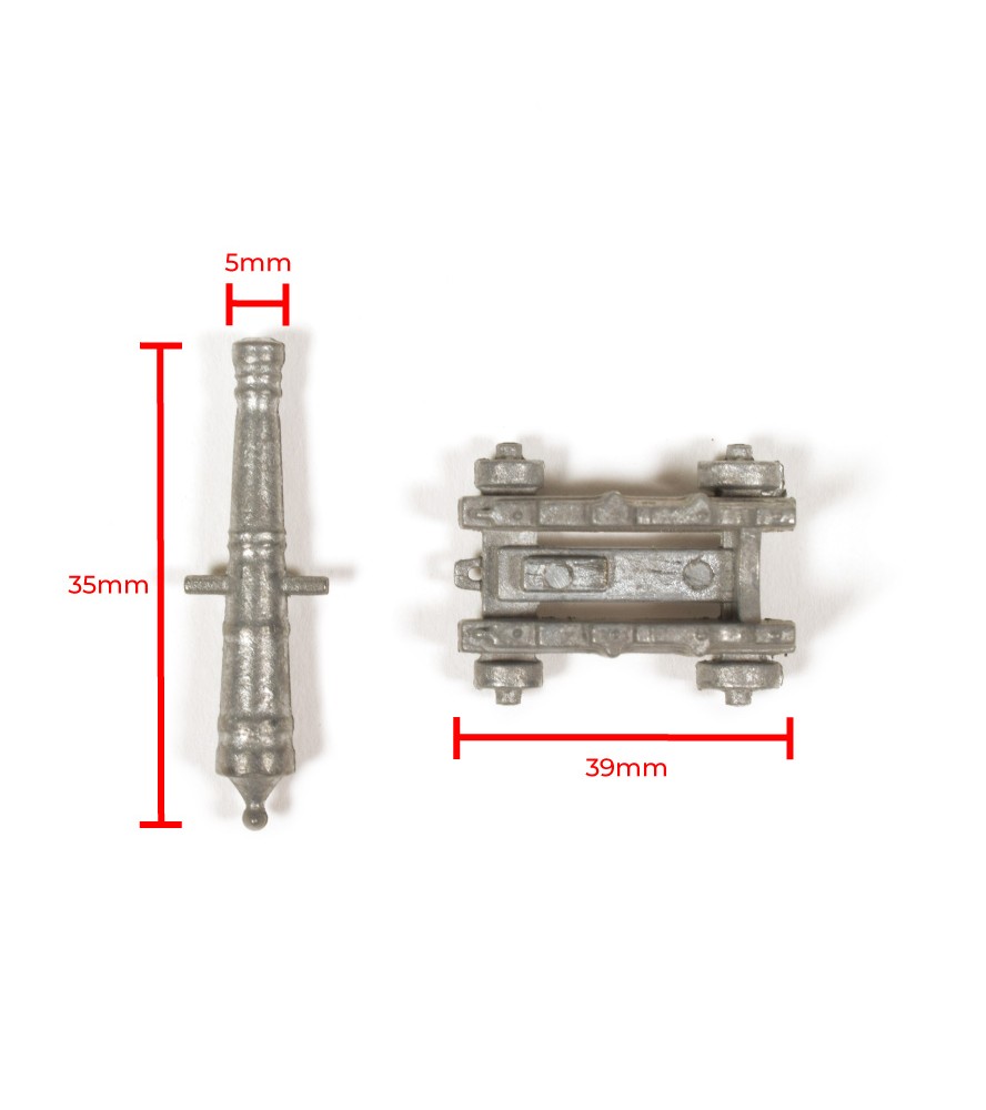 39 mm Barril com Cureña (1 Unidade)