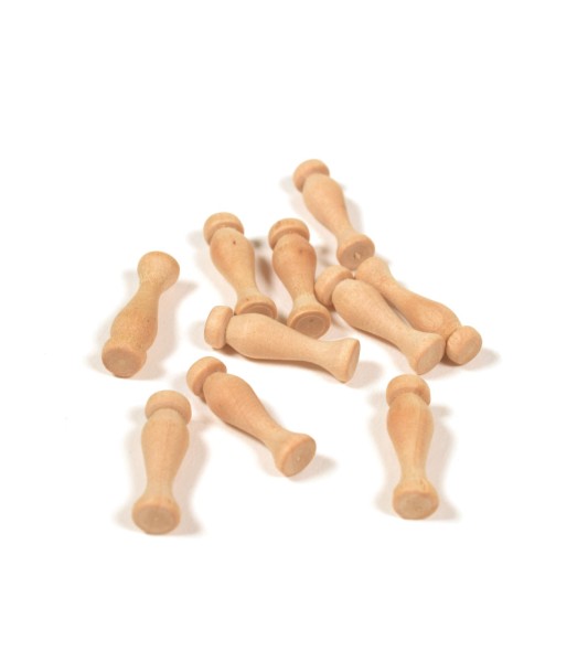 Colonna in bosso 18 mm (10 pezzi) per modellismo navale