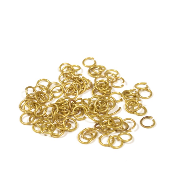 Pierścień mosiężny o średnicy 4 mm (100 sztuk)