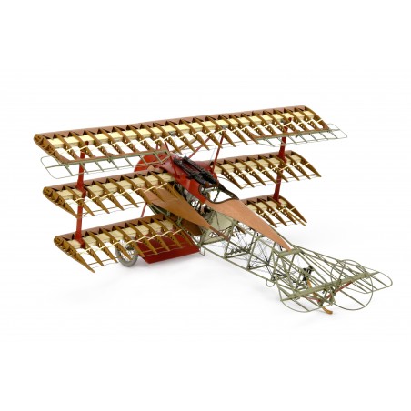 Aereo da caccia Fokker Dr.I 1:16. Modello in legno e metallo in scala 5