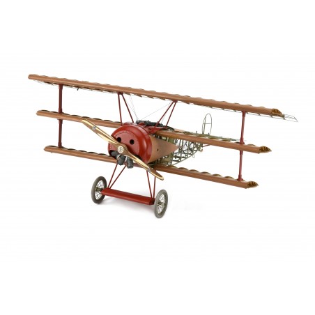 Avion de Chasse Fokker Dr.I 1:16. Maquette en Bois et Métal 1