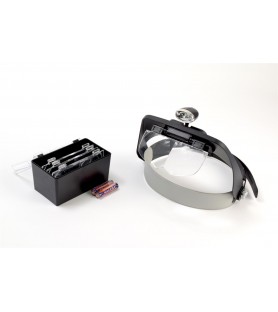 Casque Loupe avec LED x2 et Grossissements x4