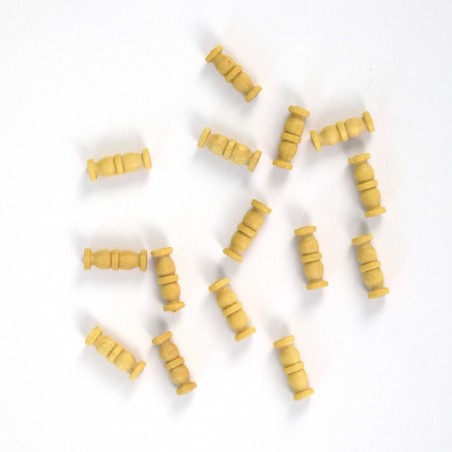 Colonne Double en Bois de Buis 10 mm (15 Unités) pour Modélisme Naval