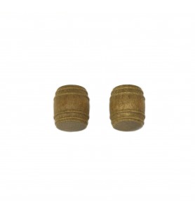 Tonneau en Bois de Noyer 18 mm (2 Unités) pour Modélisme... 2